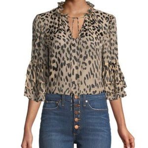 Brand new Alice Olivia leopard blouse